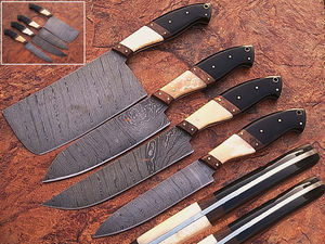 Venta al por mayor personalizado de alta calidad OEM ODM servicio mejor hecho a mano Damasco acero cocina Chef estilo japonés carbono acero inoxidable - Product Image 5