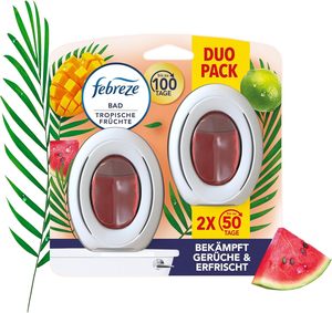 Febreze เครื่องฟอกอากาศในห้องน้ำ lenor ปลั๊กน้ำหอมคู่ผลไม้เขตร้อนสำหรับการต่อสู้และป้องกันกลิ่นอย่างต่อเนื่อง - Product Image 1