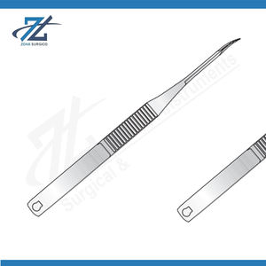 Ciseaux Westcott manuels de haute qualité, 120 mm, courbés, à bout arrondi, en acier chirurgical inoxydable, réutilisables, certifiés CE, pour chirurgie générale - Product Image 2