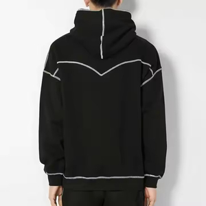 Las mejores sudaderas con capucha de peso pesado con costuras personalizadas Super Oversized Top Plain Fleece transpirable y OEM personalizado sin MOQ para uso en invierno - Product Image 2