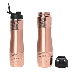 Botella de Cobre Curva de Diseño con Logotipo Personalizado de 650 ml, Revitaliza tu Agua, Curvada a la Perfección, Elaborada para tu Bienestar - Product Image 1