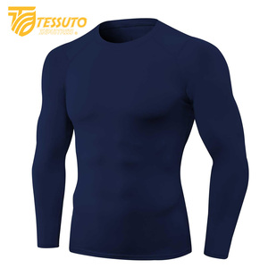 Vêtements de jogging hommes Gym Sports été à manches courtes Compression T-Shirt vêtements de course Yoga Fitness serré haut actif pour hommes - Product Image 1