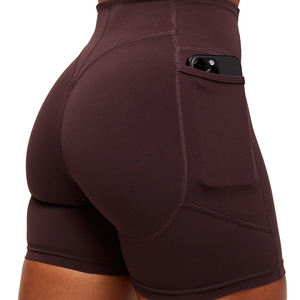 Pantalones cortos de fitness transpirables para mujer al por mayor pantalones cortos de fitness personalizados para mujer - Product Image 5