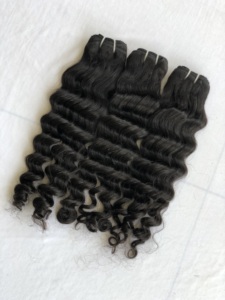 Haute Qualité 100% Exportation 16 Pouces Lâche Vague Profonde Bundle 100% Raw Remy Temple Indien Vierge Extensions de Cheveux Humains 12A Doux Unique - Product Image 6