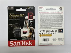 100% Original Sandisk SDSQXCD-256G Micro tarjeta Digital segura U3 A2 256GB R200W140 - Product Image 3