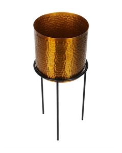 Maceta de metal martillado de la mejor calidad con soporte para restaurante, Hotel, jardín, uso doméstico a bajo precio - Product Image 2