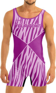 Singlet de lutte personnalisé pour homme, respirant, en tricot de spandex/coton, pour l'haltérophilie, l'entraînement de force, imprimé par transfert thermique - Product Image 6