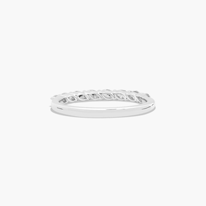 Romántico anillo de banda delicada de oro de 10K, elegante diseño moderno, forma de marquesa, Diamante cultivado en laboratorio, fiesta de compromiso de lujo, uso diario - Product Image 6