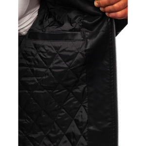 Meilleure vente OEM et ODM veste en cuir PU avec logo personnalisé pour hommes broderie de rue style automne veste de moto Hip Hop ample - Product Image 6