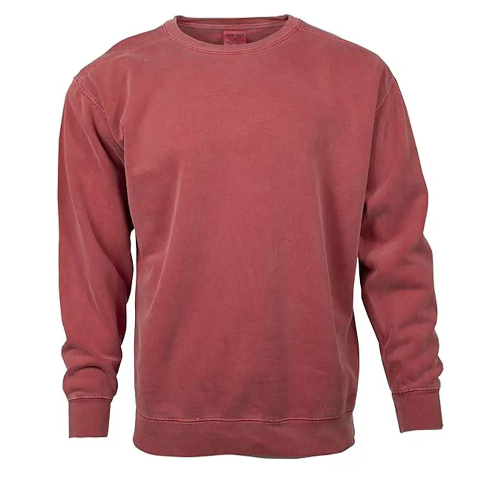 Bền vững Mens Áo Tre Bông Lông Cừu Crewneck Áo Sinh Thái Thân Thiện Với Lông Cừu Áo chui đầu Cho Nam Giới