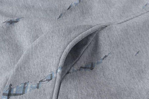 Sweat à capuche personnalisable avec poche kangourou pour homme, doublure tricotée, anti-plis, fermeture éclair, avec poche, 100% coton, confort hivernal - Product Image 2