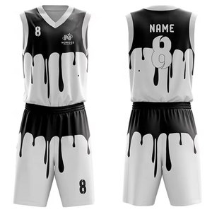 Logotipo personalizado hecho hombres ropa deportiva uniforme de baloncesto OEM personalizado secado rápido uniforme de baloncesto - Product Image 1
