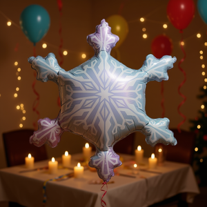 Party Love <b>Snowflake</b> Balloon 65cm 12 Pcs Bag Party <b>Decoration</b> - Product Image 3