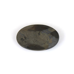 Cabochon de pyrite de forme ovale certifié pierre précieuse naturelle en vrac pour la fabrication de bijoux en pierre de naissance taille libre - Product Image 2