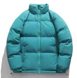 แจ็กเก็ตปลาปักเป้าหน้าหนาวปกตั้งโลโก้สีทึบปรับแต่งได้สำหรับคู่รัก - Product Image 2