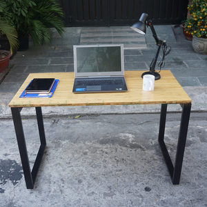 รีคแบมบู BFRB002-120x60cm โต๊ะคอมพิวเตอร์ขาเหล็ก ประกอบง่าย - Product Image 3