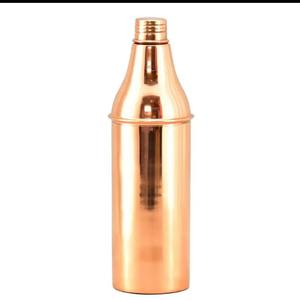 Botella de agua martillada de cobre puro 100%, bebida directa para estudiantes, aplicable para agua hirviendo, vasos de plástico Ayurvédico - Product Image 2