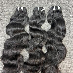 Onda natural de la mejor calidad en cabello de trama, cabello humano 100%, cabello crudo Camboyano de un donante - Product Image 3