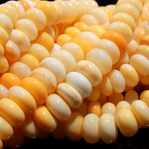 Meilleures ventes de perles de pierre d'opale orange naturelle de 16 pouces pour la fabrication de colliers et de bracelets créatifs - Product Image 4