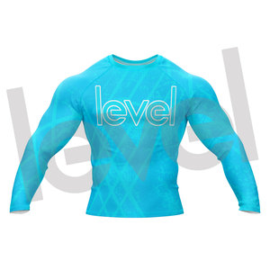 Wholesale High Quality Jiu Jitsu Rash Guard Custom <b>Long</b> Sleeve MMA Compression Rash Guard For mens - Product Image 1