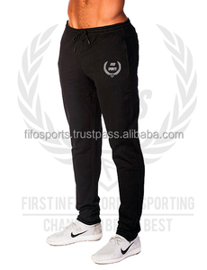 <b>Men's</b> Casual Slim Fit Winter Fleece Jogger Customized Logo Design with Embroidery Wholesale Cheap Price <b>Red</b> Sportswear <b>Trouser</b> - Product Image 3