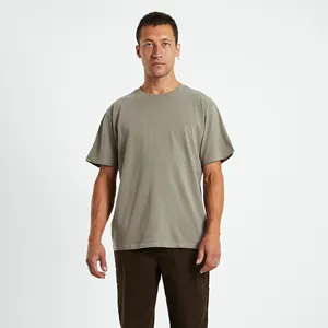 2023 OEM/ODM Heavyweight Alta Qualidade 100% Algodão Gota Ombro Oversize Mens Camisetas