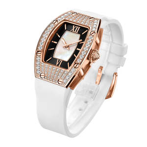 Reloj Mecánico de Alta Calidad en Oferta con Diamantes Moissanite y Correa de Acero Inoxidable, Esfera Analógica, Lujo y Moda - Product Image 5