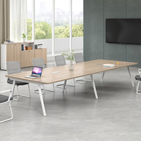 Table de conférence en bois moderne et simple à prix abordable bureau de salle de formation table de réunion multi-personnes bureau rectangulaire