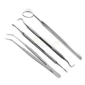 Kit de examen dental OEM, juego de higiene bucal multiusos, pinzas de sonda de espejo de acero inoxidable más vendidas, herramientas de cuidado bucal - Product Image 6