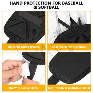 Protège-main de baseball professionnel, durable et de qualité supérieure, résistant aux chocs, respirant, ajustement sécurisé pour les jeux de frappe et l'entraînement - Product Image 5