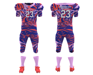 Custom Team Vintage Rams poliéster Kit de malla sublimada jóvenes adultos Tackle Twill conjunto de uniformes de fútbol - Product Image 4