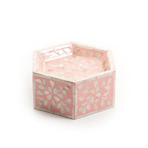 Vente en gros de présentoir à gâteau hexagone vietnamien en nacre de luxe pour décoration de présentoir à gâteau de fête bon prix - Product Image 3