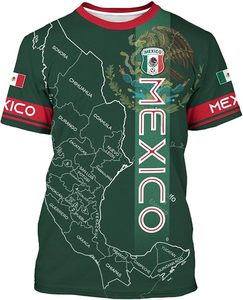 Camiseta de Fútbol con Diseño del Mapa de México, Verde, de Poliéster, con Emblema Nacional y Patrón de Estados - Product Image 6