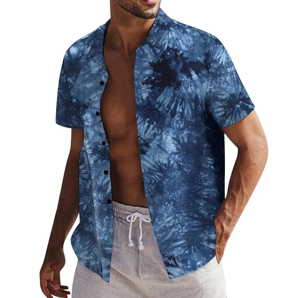 Camicia e pantaloncini hawaiani con stampa personalizzata Camicia da spiaggia estiva Set da uomo di alta qualità