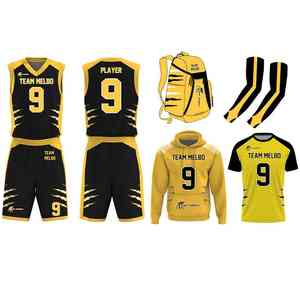 Ensembles d'uniformes de basketball personnalisés pour hommes, confortables et respirants, pour adultes, avec technologie de sublimation, 100 % polyester - Product Image 3