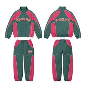 Chaqueta Cortavientos y Pantalones Cortos Deportivos de Dos Piezas con Cremallera para Hombre Windrunner, 100% Nailon, Logotipo Personalizado, Talla Grande - Product Image 5