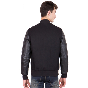 Blouson bombardier de baseball en broderie chenille de haute qualité pour hommes hiver Varsity Letterman Style nouveau fabricant - Product Image 6