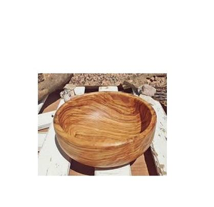 Bol de service en bois d'acacia - Design rond poli léger pour accessoires de cuisine, décoration intérieure, marque multi-artisanat - Product Image 4