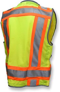 Safety Vest Fluorescent Color Vests Construction Site Breathable <b>Reflective</b> Clothing Environmental Sanitation - Product Image 2