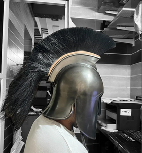 Gladiateur Jouer Spartiate Casque Soldat Bataille Médiévale Costume Cosplay Grec Sparte Ancien Romain Corinthien Acier - Product Image 1