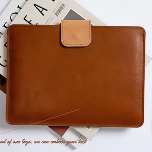 High Quality Genuine Leather Modern Durable Portable <b>Laptop</b> Sleeve LS-0102 - Product Image 1