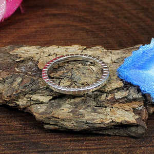 Anillo de joyería fina geométrica delicada de Plata de Ley 92,5 al por mayor ajuste invisible con chapado en rodio para ocasión de tienda - Product Image 3