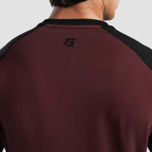Men's Grey Season Tee with Maroon-Black Pattern Comfortable <b>Undershirt</b> - Product Image 5