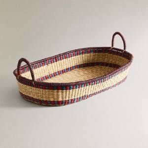 Lits de bébé Offres Spéciales herbe de mer pour nouveau-né panier de paille en raphia naturel lit de bébé en jonc de mer bon marché - Product Image 5