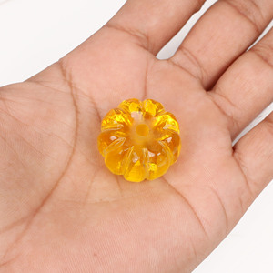 Citrine Hydro 25x18mm taille citrouille 84.85cx pierre précieuse en vrac - Product Image 2