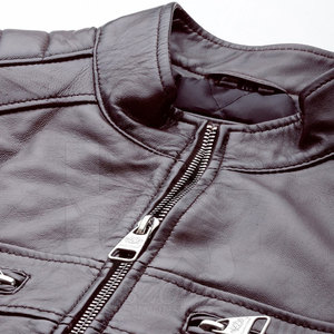 Wholesale Customized Logo Men <b>Leather</b> <b>Jacket</b> <b>Long</b> Sleeves <b>Leather</b> <b>Jacket</b> Street Wear <b>Leather</b> <b>Jacket</b> - Product Image 5