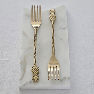 Hot Selling Handmade Pineapple End Handle Metal Golden <b>Fork</b> in Wholesale Price From India - Product Image 4