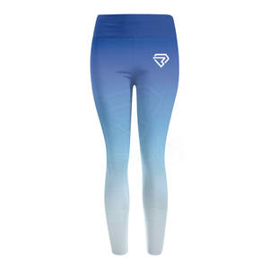 Mallas altas hasta el muslo para mujer hechas a medida de alta calidad, ropa de gimnasio elegante con logotipo en la cintura, precio al por mayor - Product Image 1