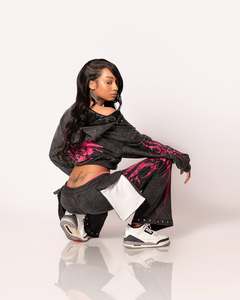 Vêtements de sport vintage deux pièces pour hommes femmes pantalons évasés brodés lourds personnalisés costume à capuche ensembles de sweat à capuche pour hommes - Product Image 5