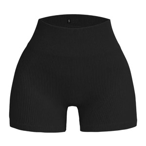 Pantalones cortos de entrenamiento de cintura alta Fitness Yoga Lift Butt Fitness Yoga Shorts ropa deportiva entrenamiento corto mujeres Yoga gimnasio correr pantalones cortos - Product Image 2